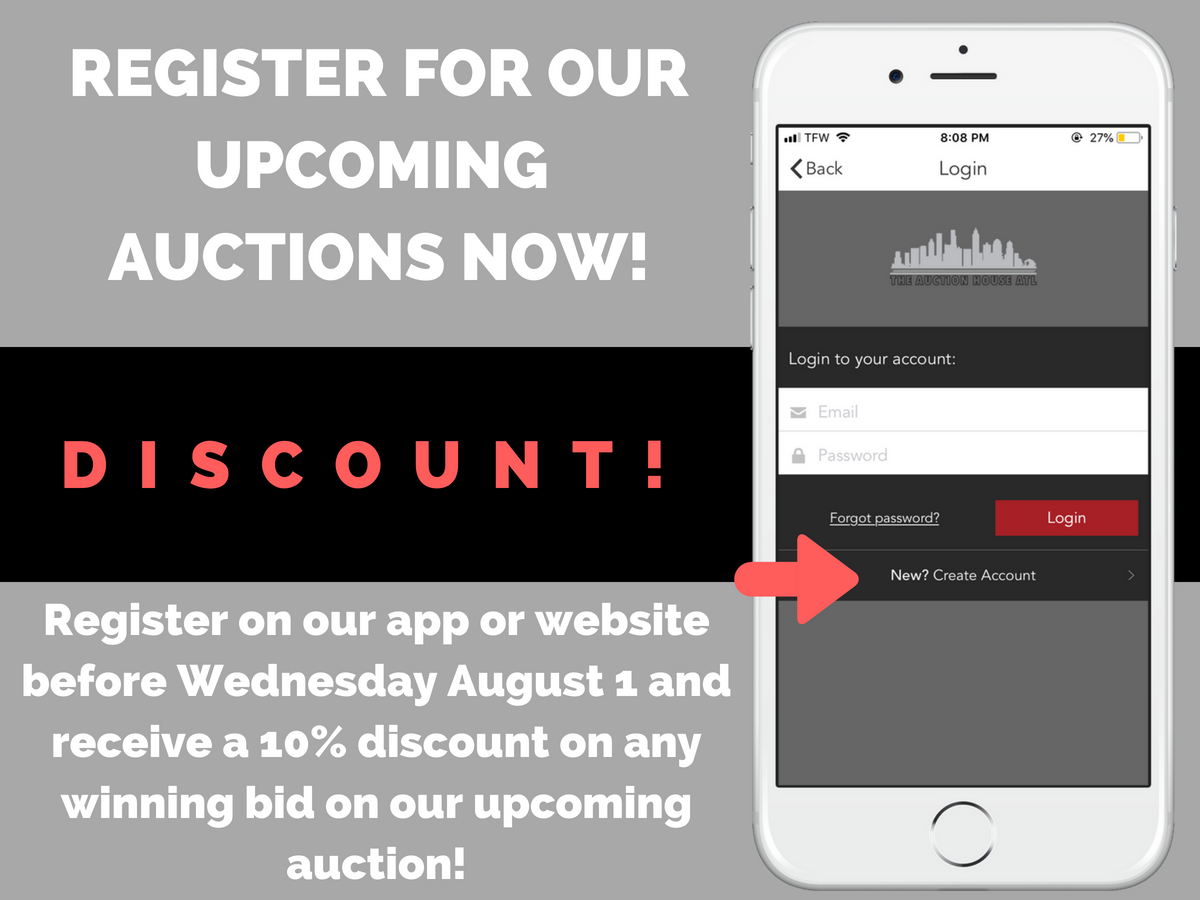 AUCTION CLOSED – Sign Up For A Discount On Our Upcoming Auction!